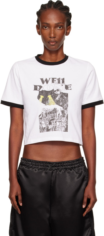 Photo: We11done White Poster Ringer T-shirt