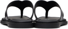 rag & bone Black Gracie Thong Sandals