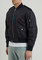 Givenchy Padded Nylon Bomber Jacket Navy