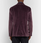 Boglioli - Grape K-Jacket Unstructured Cotton-Velvet Blazer - Grape