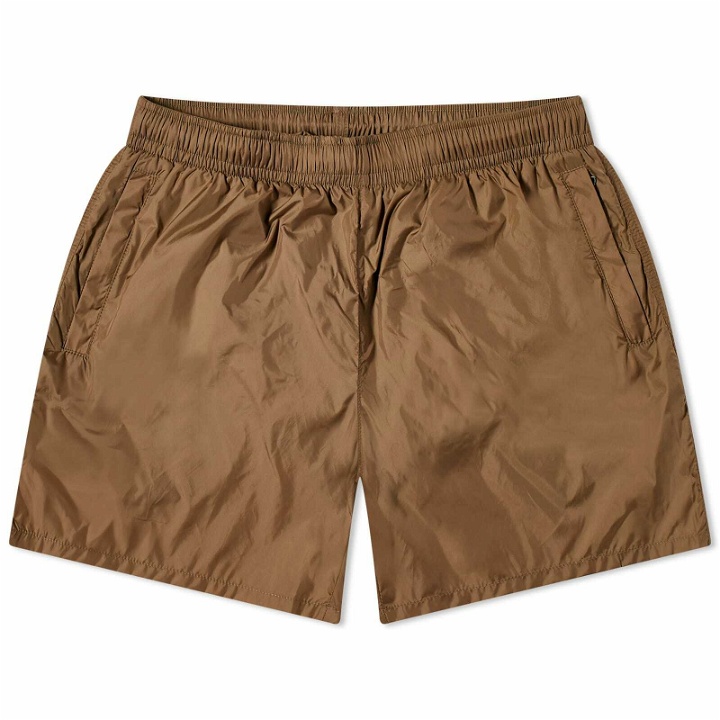 Photo: Our Legacy Men's Draoe Tech Trunks in Olive