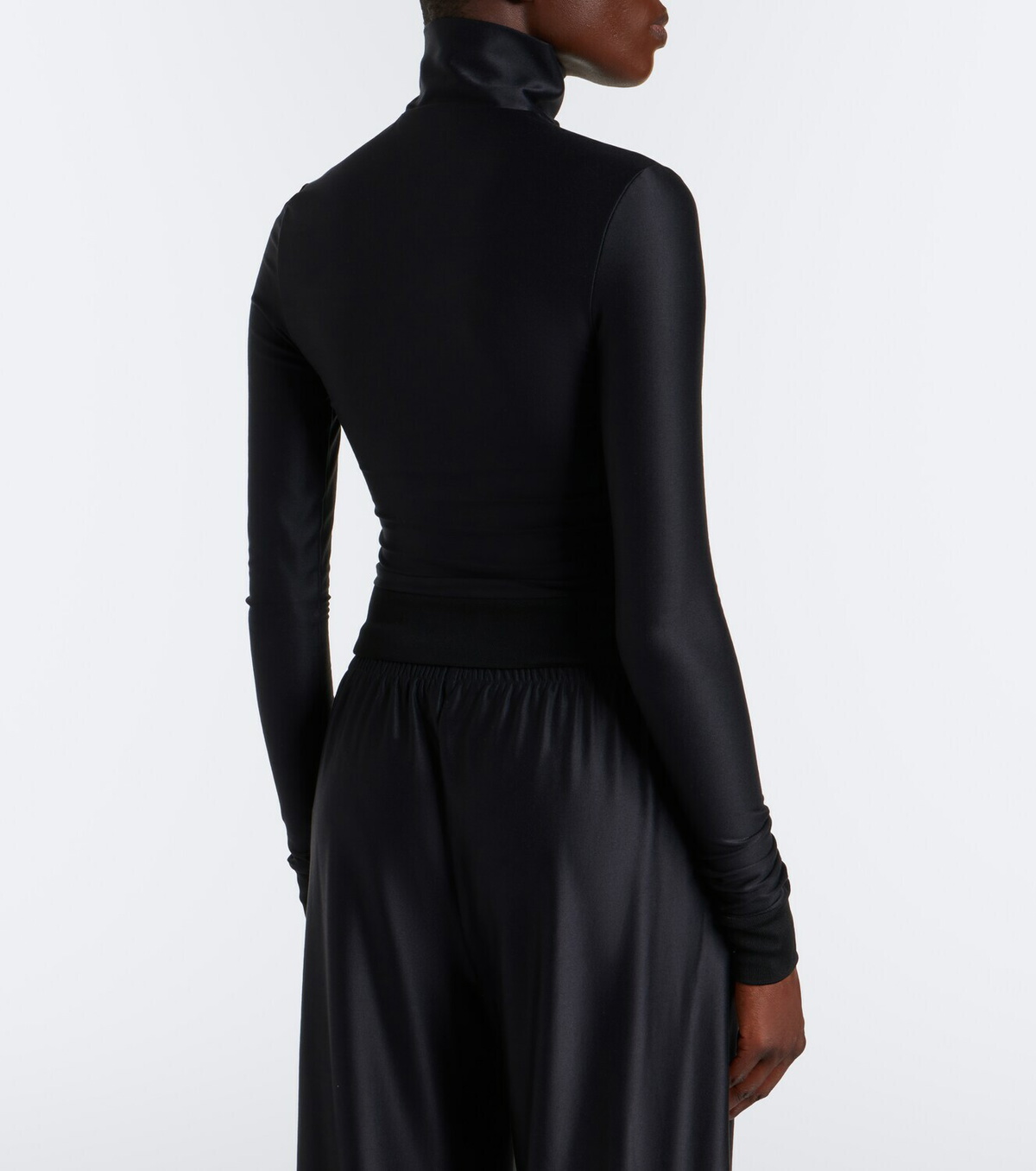 Gucci Silk-blend zip-up top