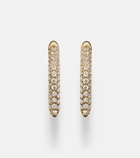 Sydney Evan 14kt gold (585/1000) hoop earrings with diamonds