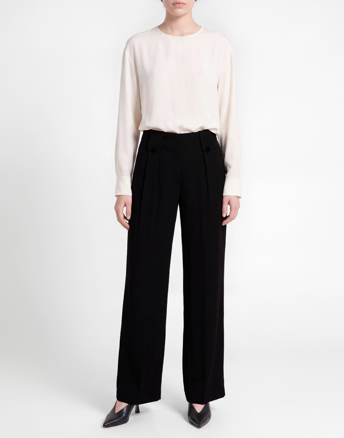 Manila Grace Womens Pants in Black