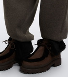 Yves Salomon Shearling-lined suede ankle boots