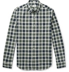 J.Crew - Secret Wash Button-Down Collar Gingham Stretch-Organic Cotton Shirt - Green