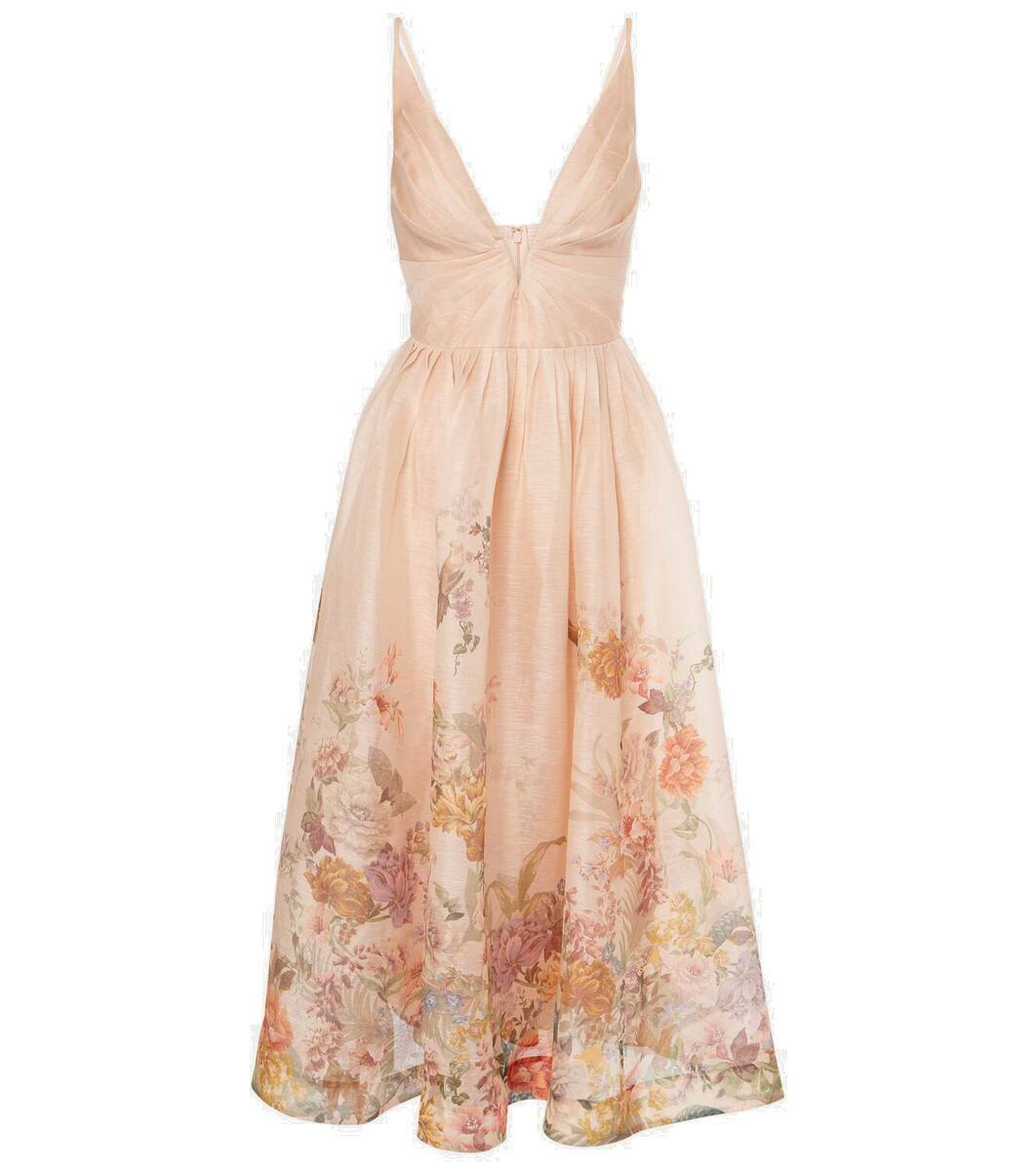 【Zimmermann】Pavilion linen and silk midi dress Zimmermann Pavilion linen and silk midi dress Zimmermann