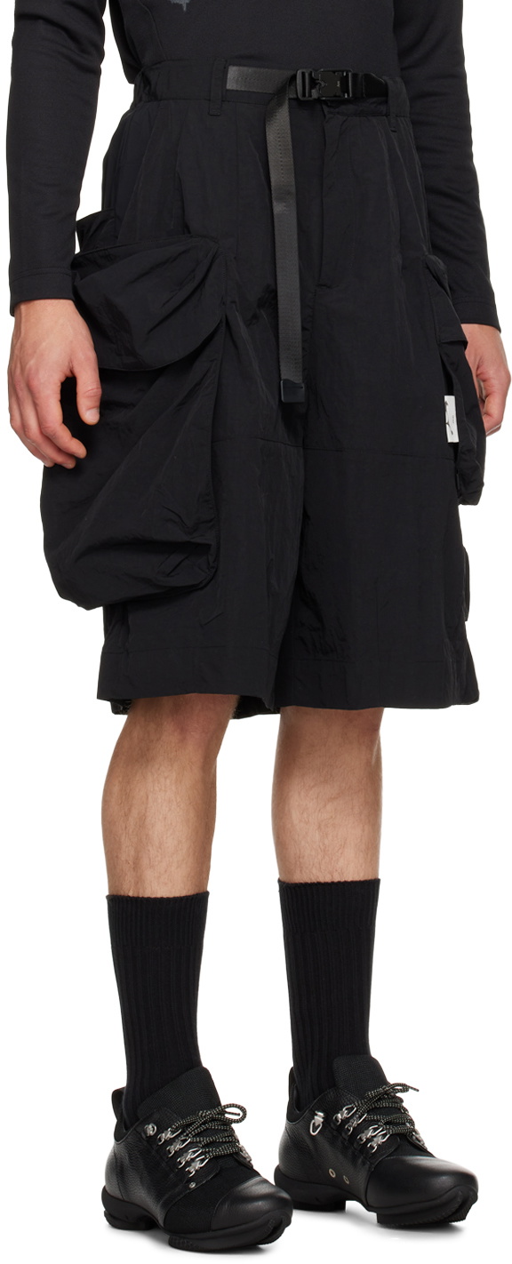 Archival Reinvent Black 3D Pocket Shorts