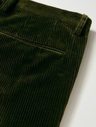 Boglioli - Straight-Leg Cotton-Corduroy Trousers - Green