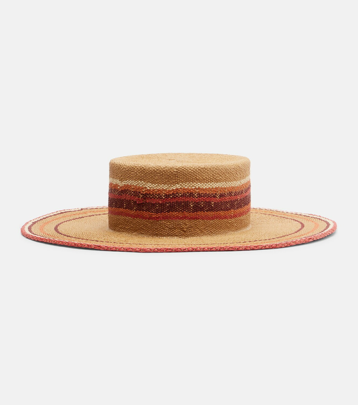 Ruslan Baginskiy Logo striped straw hat