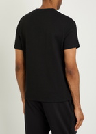 Boss Waffle Cotton-blend T-shirt Black