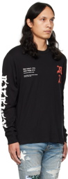 AMIRI Black Wes Lang Edition Solar Kings Long Sleeve T-Shirt