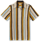 CMMN SWDN - Wes Striped Knitted Cotton Shirt - Men - Beige