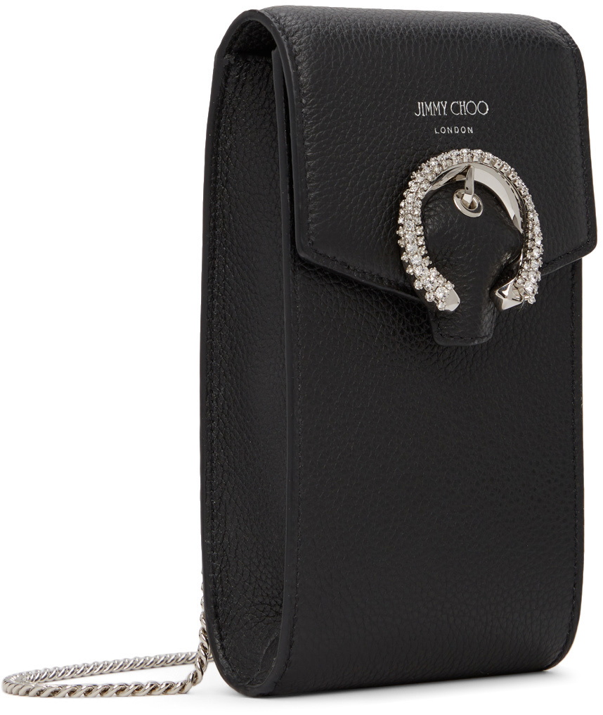 Jimmy Choo Black Madeline Phone Holder Bag Jimmy Choo