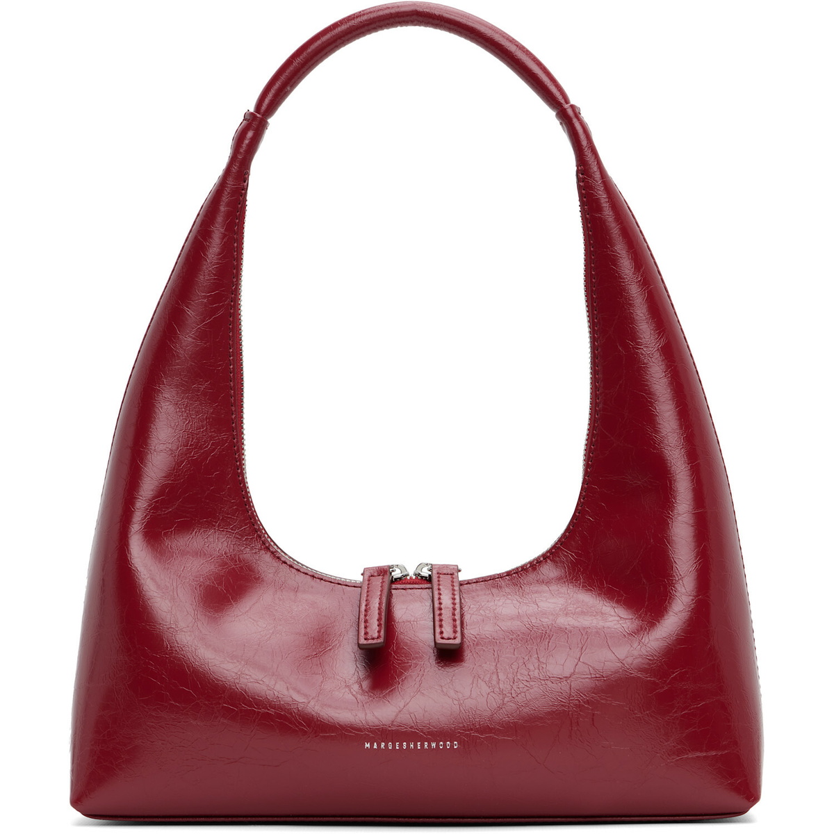 MARGESHERWOOD Red Leather Shoulder Bag