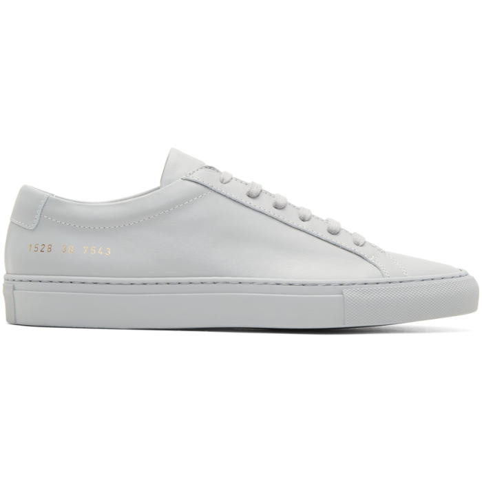 Photo: Common Projects Grey Original Achilles Low Sneakers