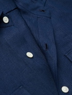 Anderson & Sheppard - Linen Overshirt - Blue