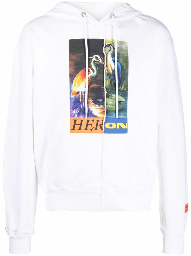 Photo: HERON PRESTON - Split Heron Print Hoodie