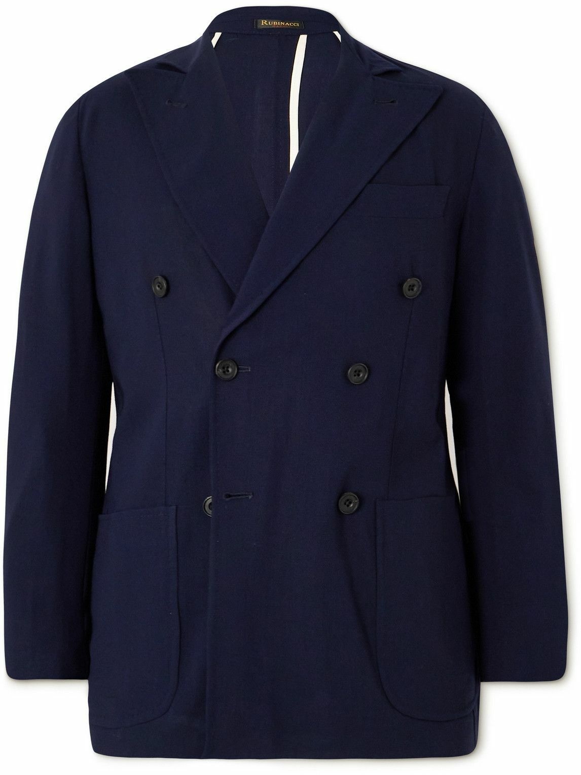 Photo: Rubinacci - Double-Breasted Wool Suit Jacket - Blue