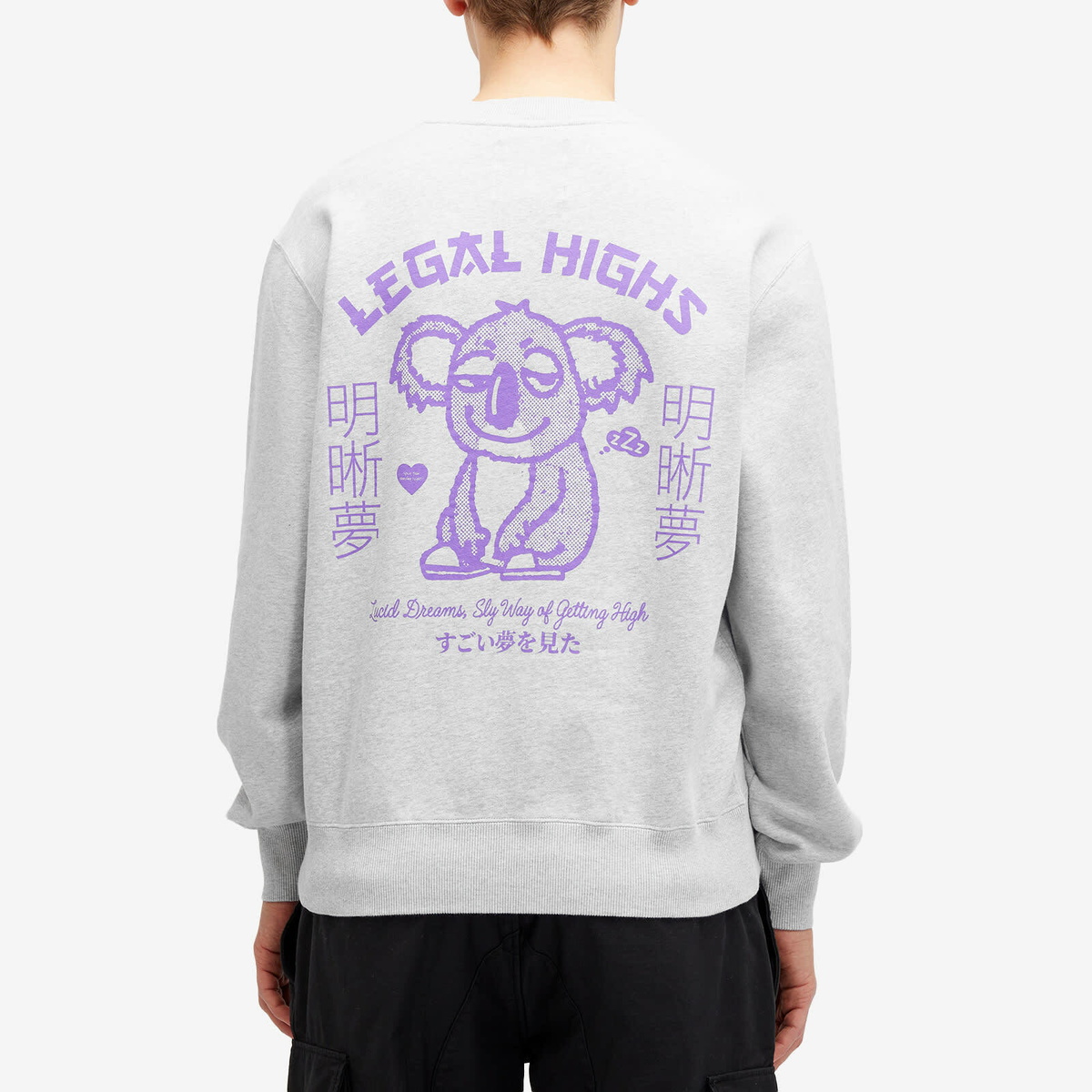 Edwin Men's Legal Highs Crew Sweatshirt in Grey Marl