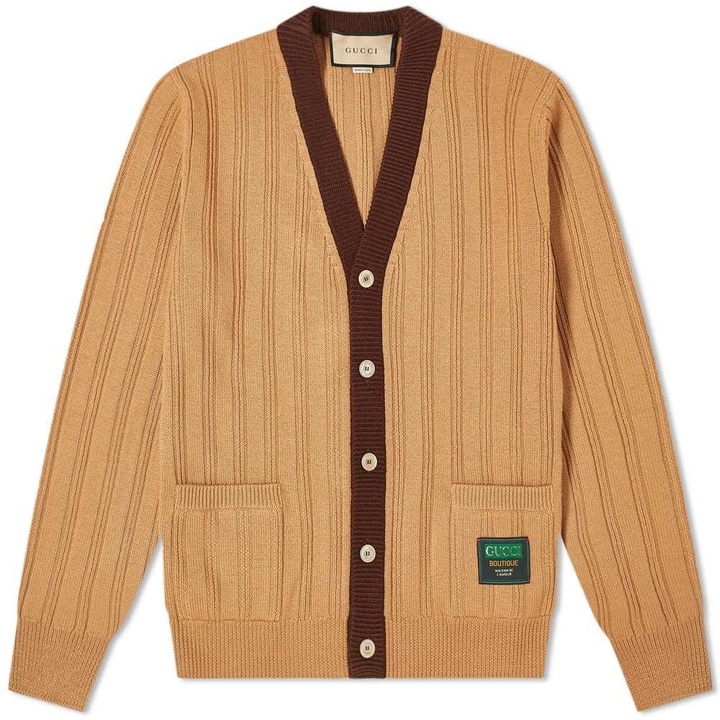 Photo: Gucci Patch Logo Cardigan