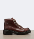 Miu Miu Leather lace-up boots