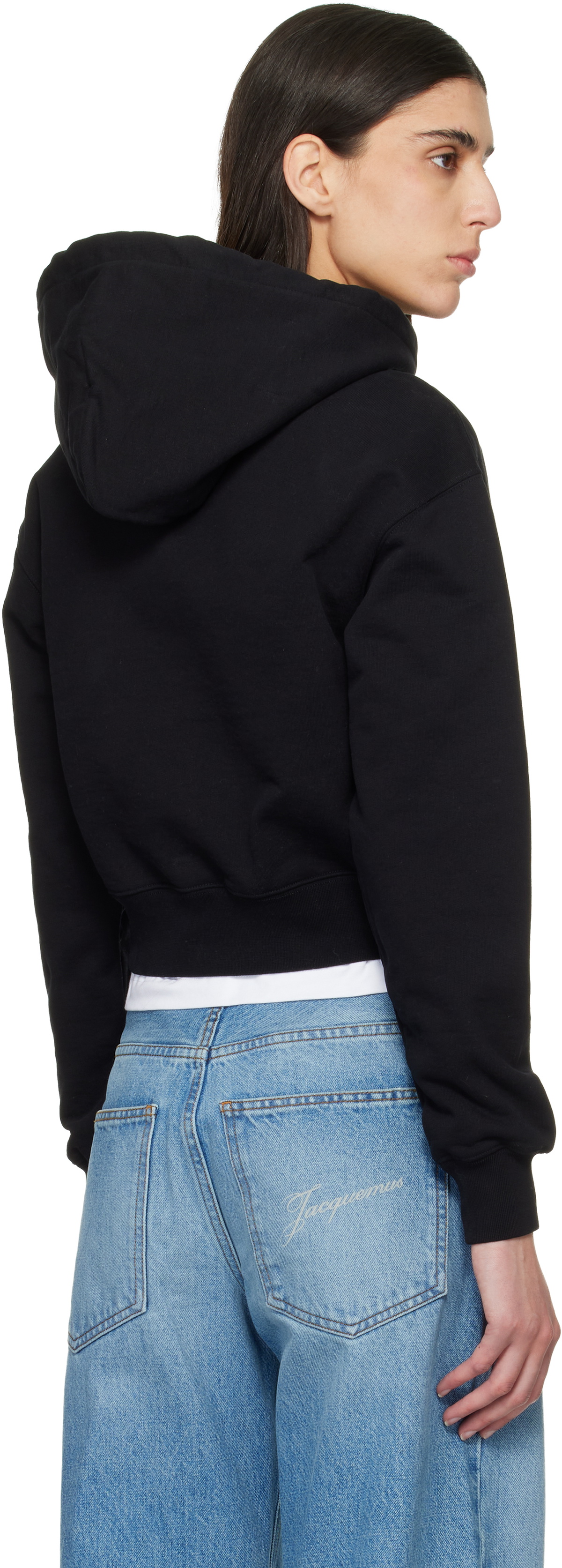 JACQUEMUS Black 'The Gros Grain' Hoodie