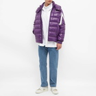 Moncler Men's Corydale Side Logo Jacket in Purple/White