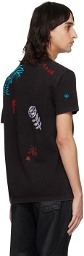 Andersson Bell Black March Embroidery T-Shirt
