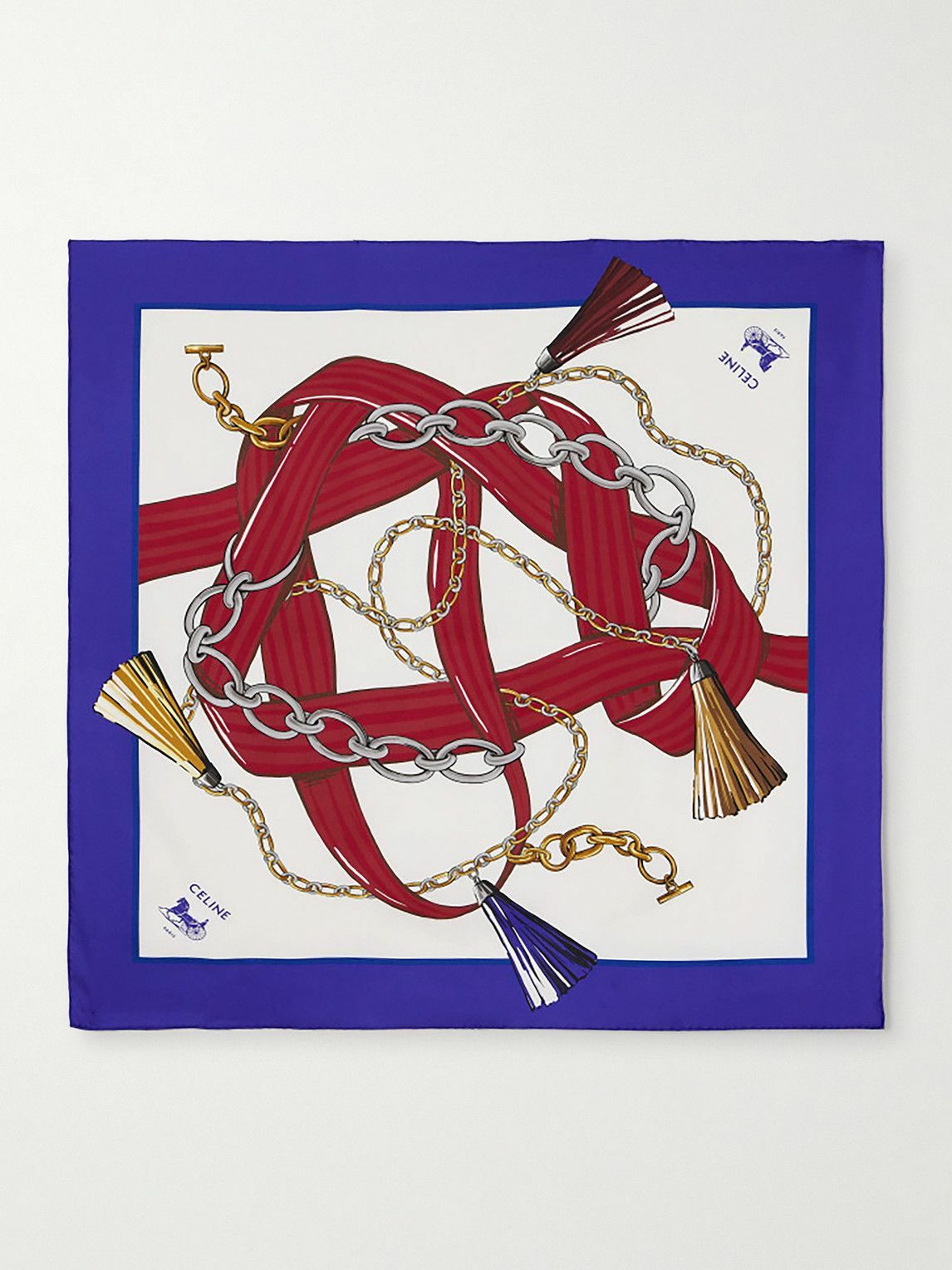 CELINE - Printed Silk Scarf
