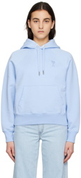 AMI Paris Blue Ami De Cœur Hoodie