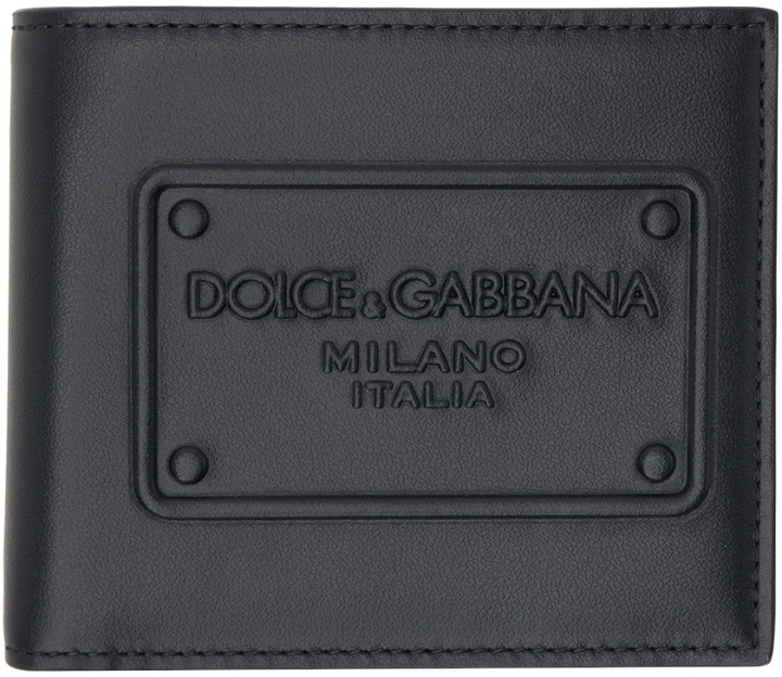 Photo: Dolce & Gabbana Black Raised Logo Wallet