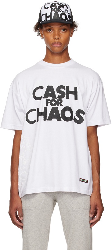 Photo: DEVÁ STATES White 'Cash for Chaos' T-Shirt