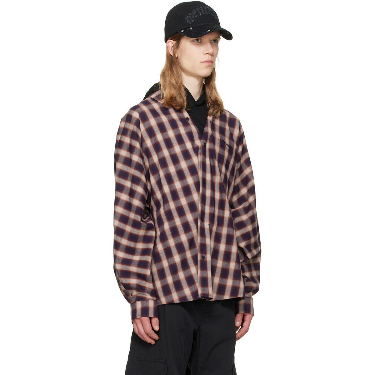 We11done Black Layered Hoodie
