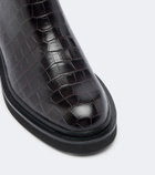 A.Emery Jude croc-effect leather knee-high boots