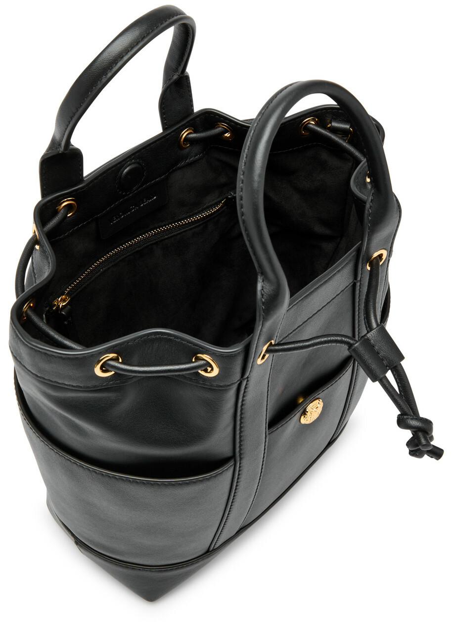 Veronica Beard Goody Leather Bucket bag - Black - One Size