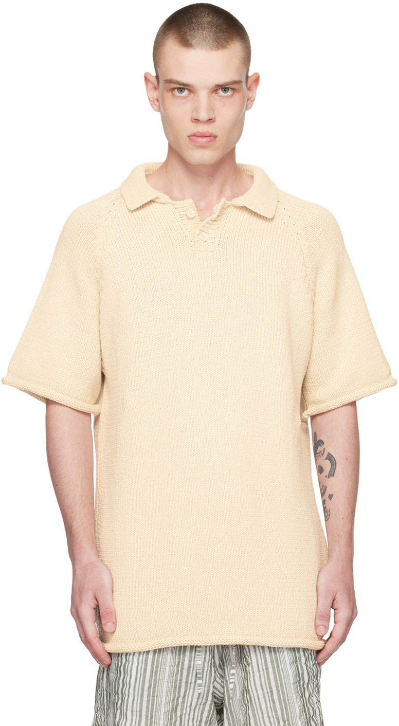 XENIA TELUNTS Off-White Summer Polo
