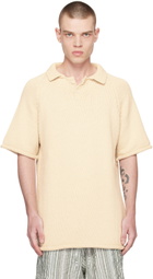 XENIA TELUNTS Off-White Summer Polo