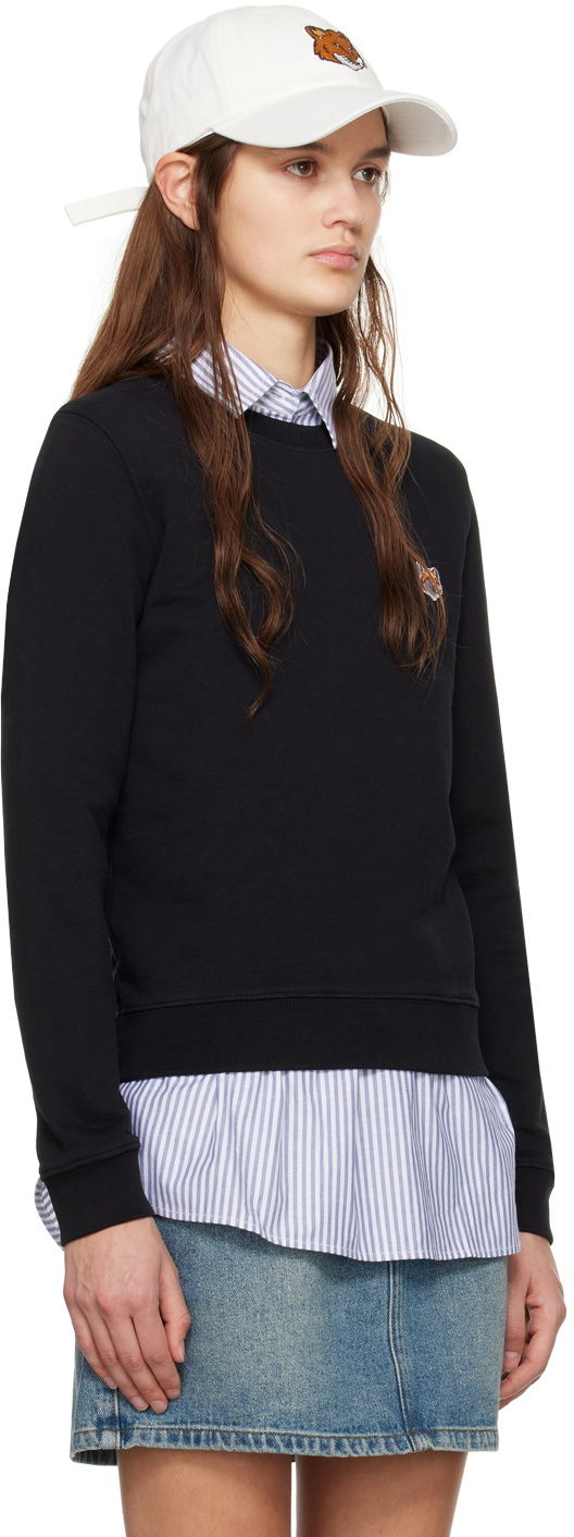 Maison Kitsuné Black Fox Head Sweatshirt Maison Kitsune