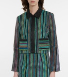 Marine Serre - Cropped cotton terry jacket