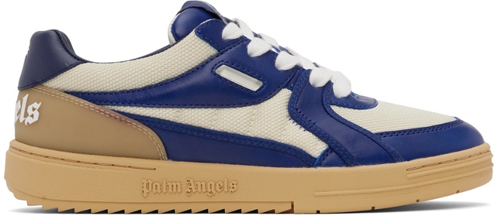 Photo: Palm Angels Off-White & Blue University Sneakers