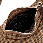 A.W.A.K.E. MODE Women's Mini Mia Handbag in Brown Check