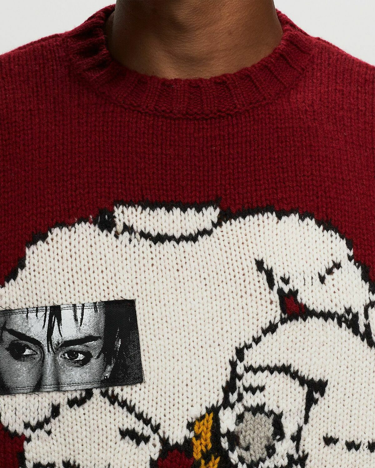 Undercover Knit Red Pullovers Undercover