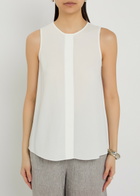 Emporio Armani Crepe top White
