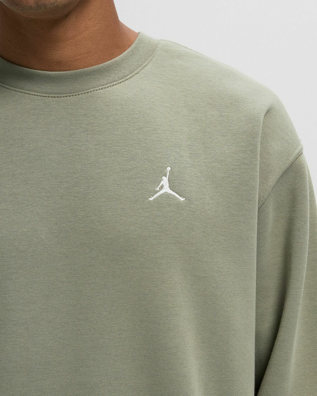 Jordan Brooklyn Fleece Crew Brown Mens Sweatshirt