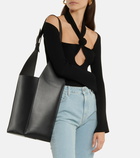 The Attico - 12 PM Large leather shoulder bag