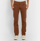 Incotex - Slim-Fit Stretch-Denim Jeans - Brown