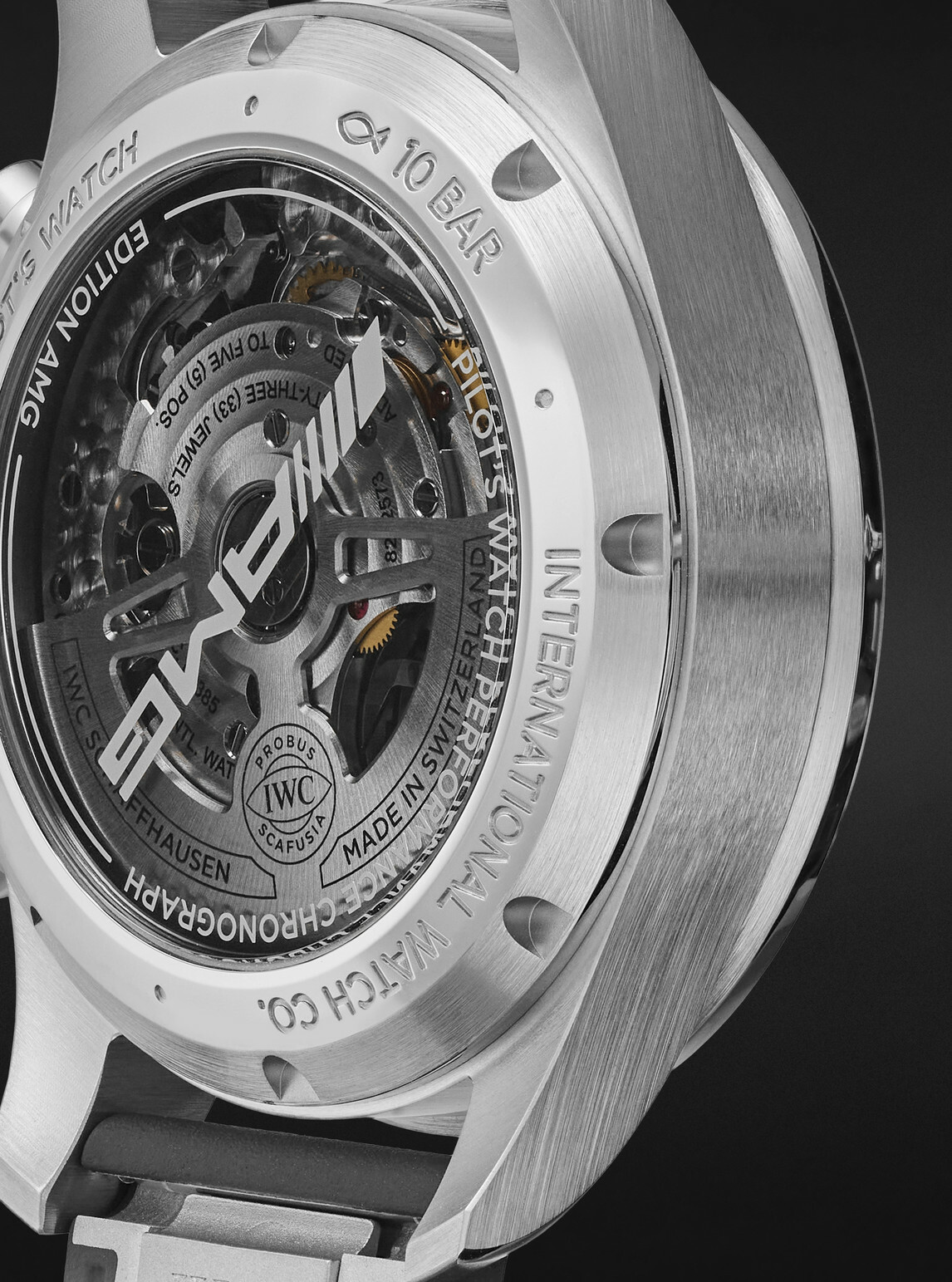 IWC Schaffhausen - Pilot's Watch Automatic Chronograph AMG 42.5mm Titanium and Rubber Watch, Ref. No. IW388305
