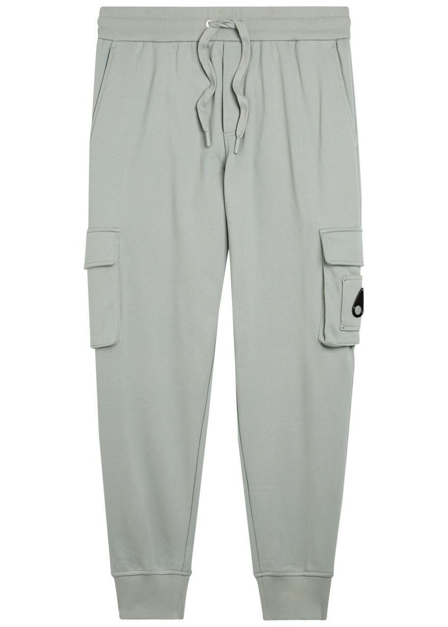 Moose Knuckles Hartsfield Tapered-leg Cotton Cargo Sweatpants Grey
