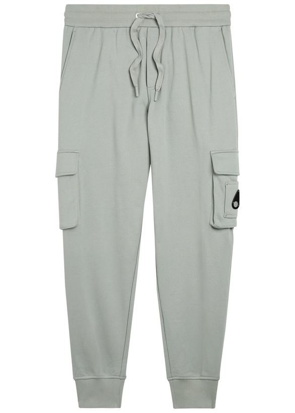 Photo: Moose Knuckles Hartsfield Tapered-leg Cotton Cargo Sweatpants Grey